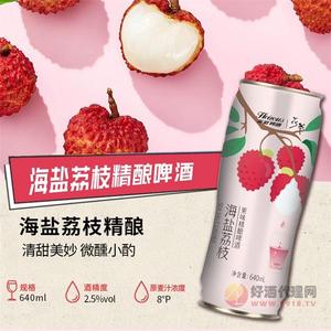 花爷海盐荔枝精酿啤酒640ml
