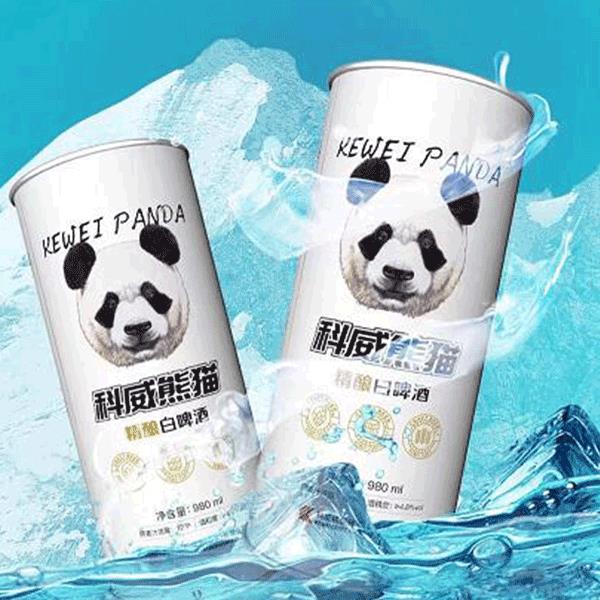 科威熊猫精酿白啤酒980ml