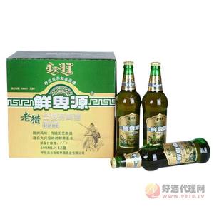 鲜卑源老猎全麦芽啤酒500mlx12瓶