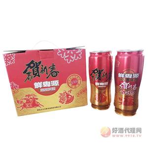 鲜卑源恭贺新春啤酒650mlx6罐