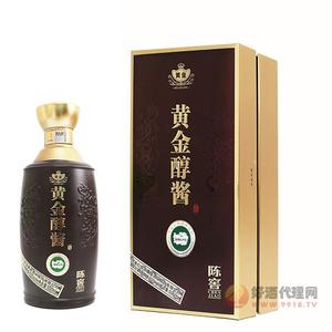 黄金酱酒陈窖酱香型53度500ml礼盒