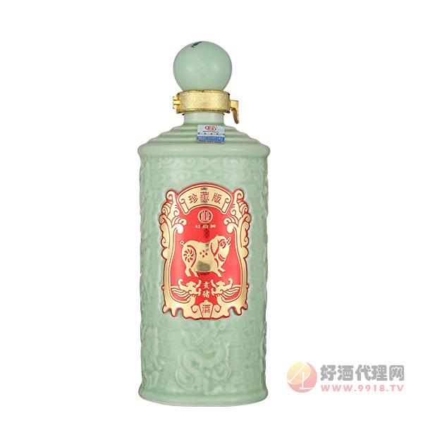 杜康珍藏12生肖猪浓香型白酒52度500ml