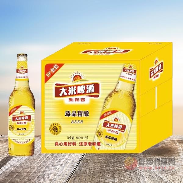新阳春大米啤酒500mlx12瓶