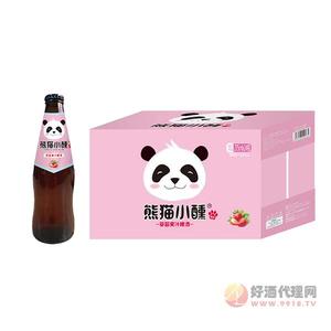 熊猫小醺草莓果汁打啤酒275mlx24瓶