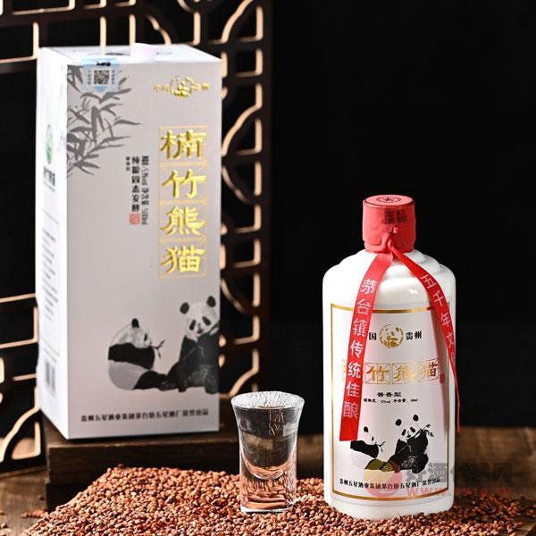 楠竹熊猫酱香型白酒500ml
