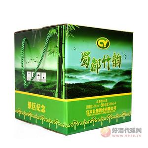 蜀都竹韵酒浓香型52度500mlx4瓶