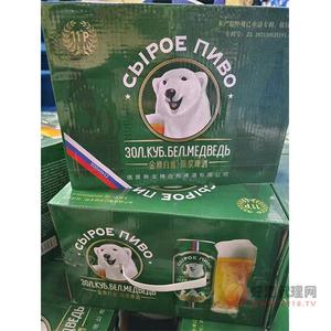 金樽白熊原浆啤酒箱装