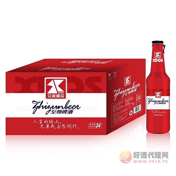 兄弟情深至尊啤酒330mlx24瓶
