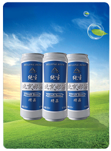 北京10度精品纯生听（500ml）生啤酒