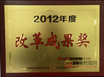 2012年度改革成果奖