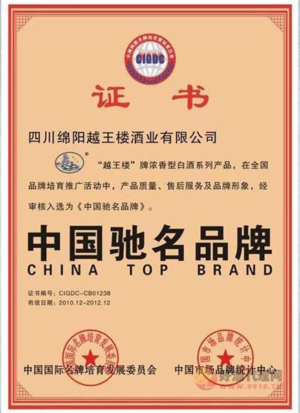 中国驰名品牌