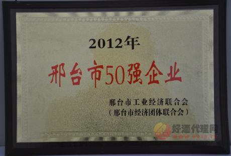 荣获邢台市50强企业