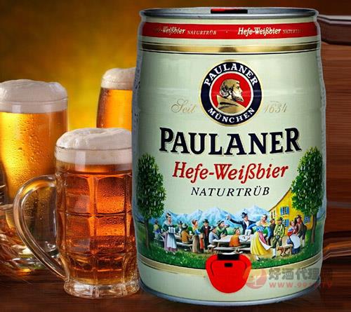 德国柏龙Paulaner小麦白啤酒（桶装）5L