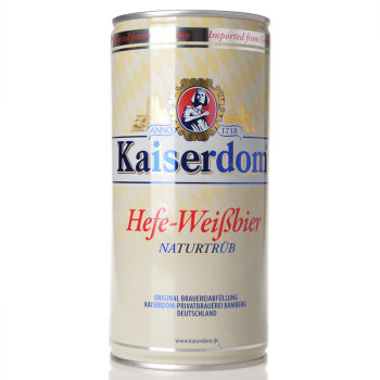 德国原装 1L凯撒 白啤酒 kaiserdom