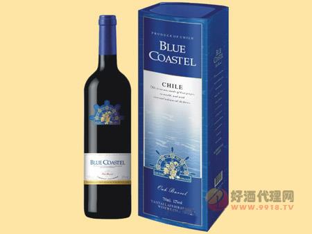 蓝色海岸梦蓝系列-赤霞珠干红葡萄酒方750ml
