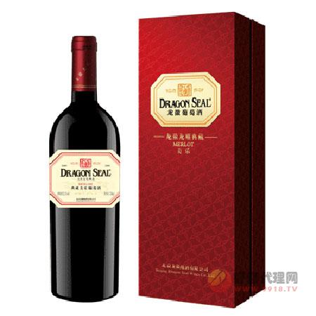 龙徽龙耀典藏美乐干红葡萄酒  750ML