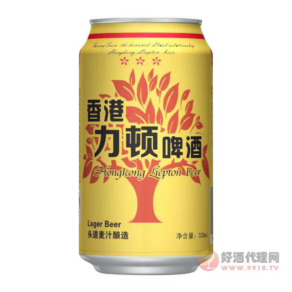 香港力頓啤酒 頭道麥汁金罐 330ml