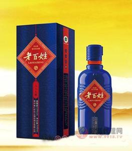义酒坊老百姓酒蓝色瓶装