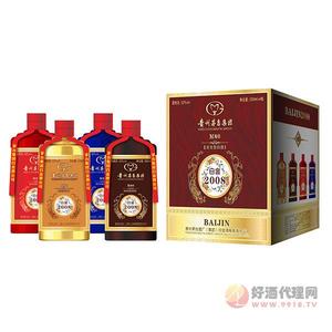 白金2008酒500mlx4瓶