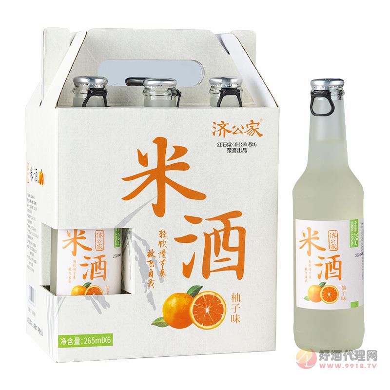 濟公家米酒柚子味265mlx6瓶