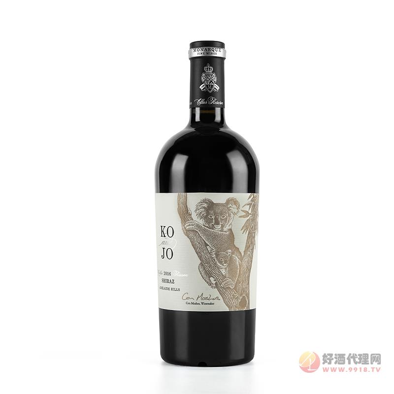 摩納克2016簽名款考拉西拉子干紅葡萄酒750ML