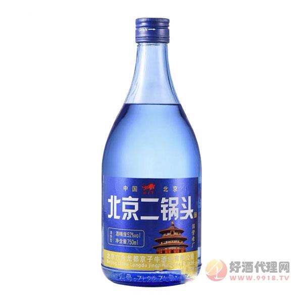 京子牛北京二锅头清香型白酒52度750ml